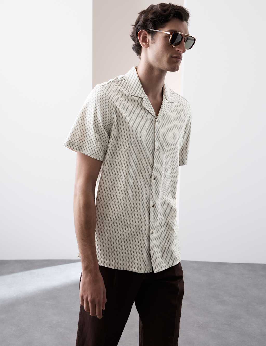 Regular Fit Pure Cotton Short Sleeve Shirt 1 of 6