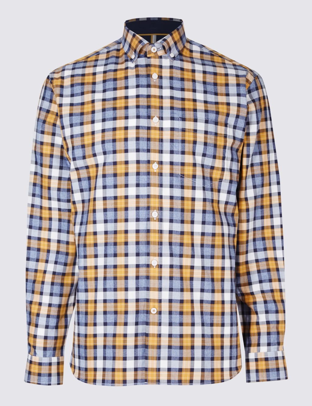 Luxury Pure Cotton Checked Shirt 2 of 5