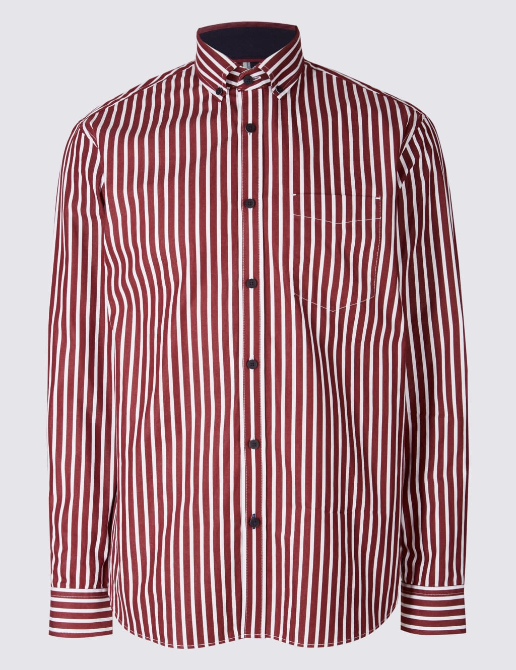 Luxury Pure Cotton Striped Shirt 2 of 5