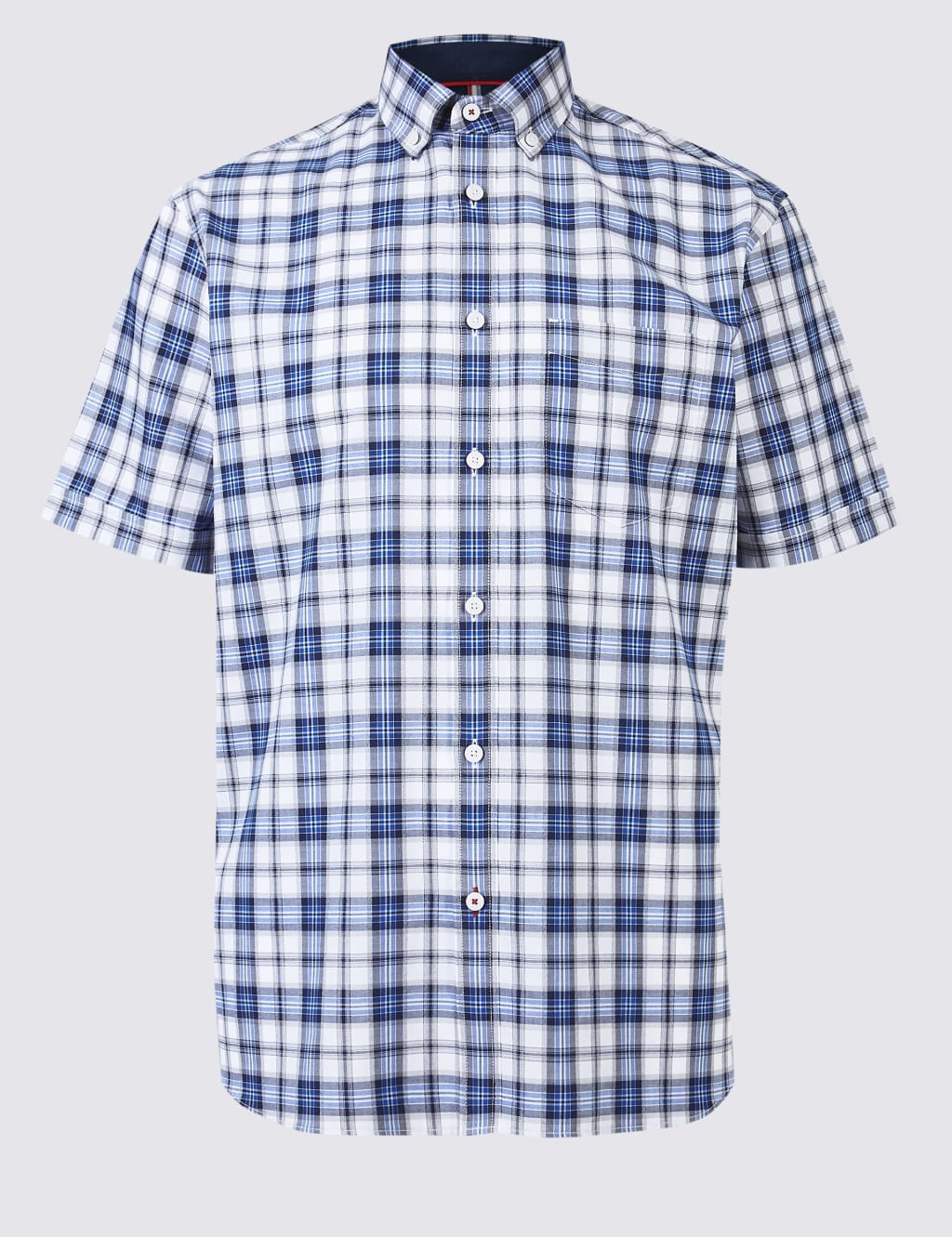 Pure Cotton Checked Shirt with Pocket 2 of 5