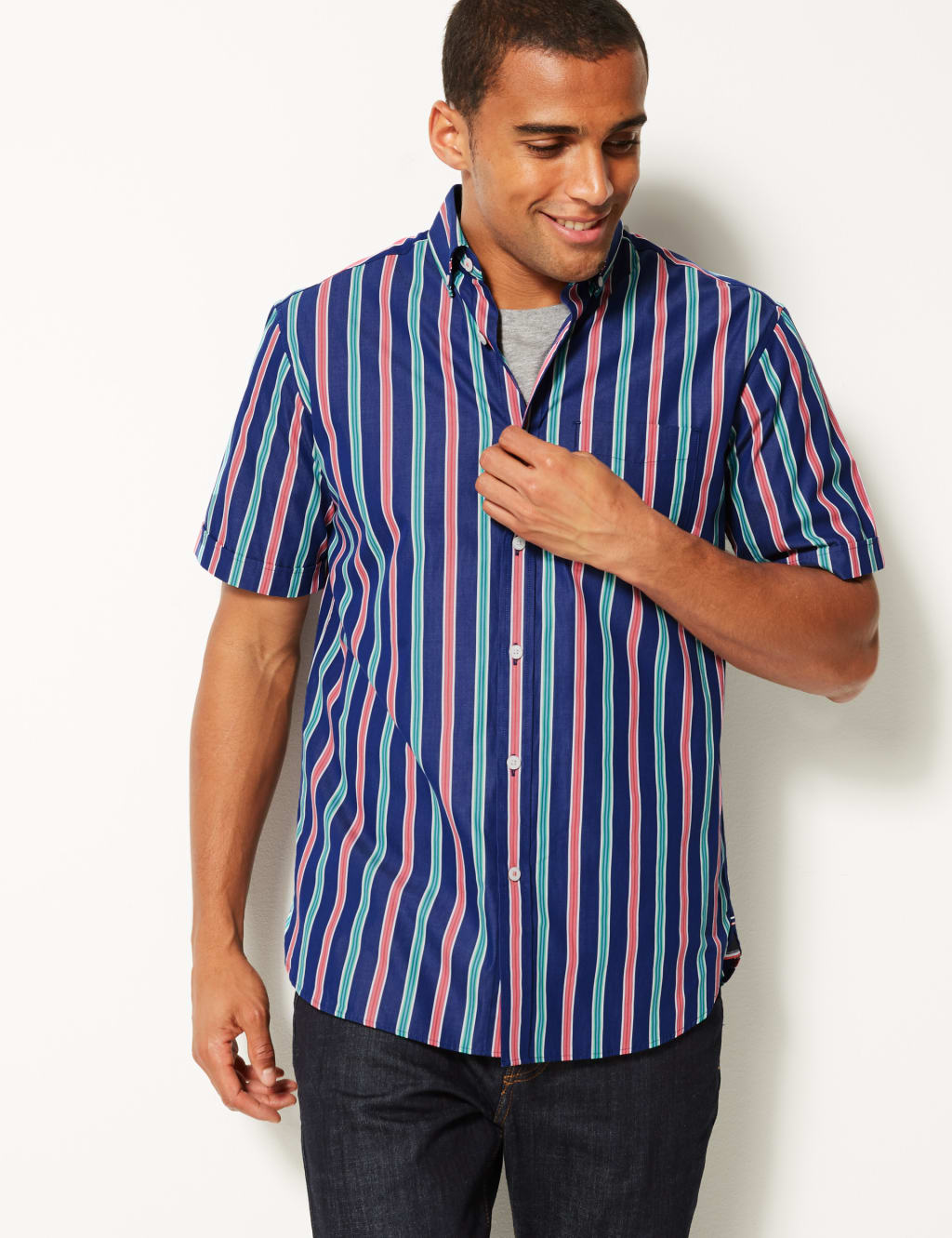 Pure Cotton Striped Shirt 1 of 5