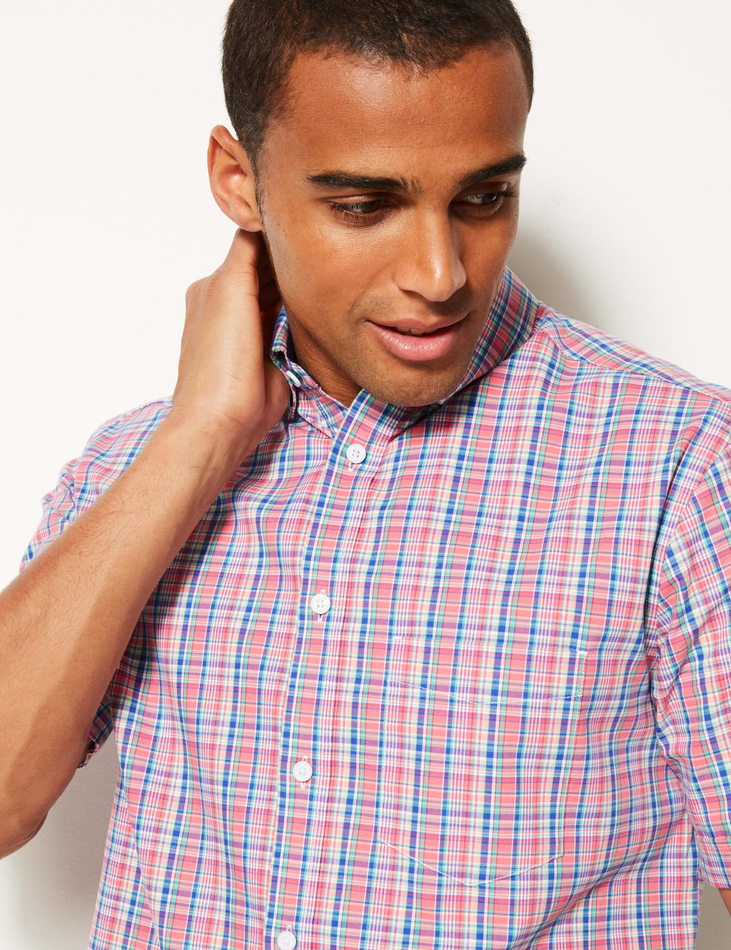 Pure Cotton Checked Shirt 1 of 6