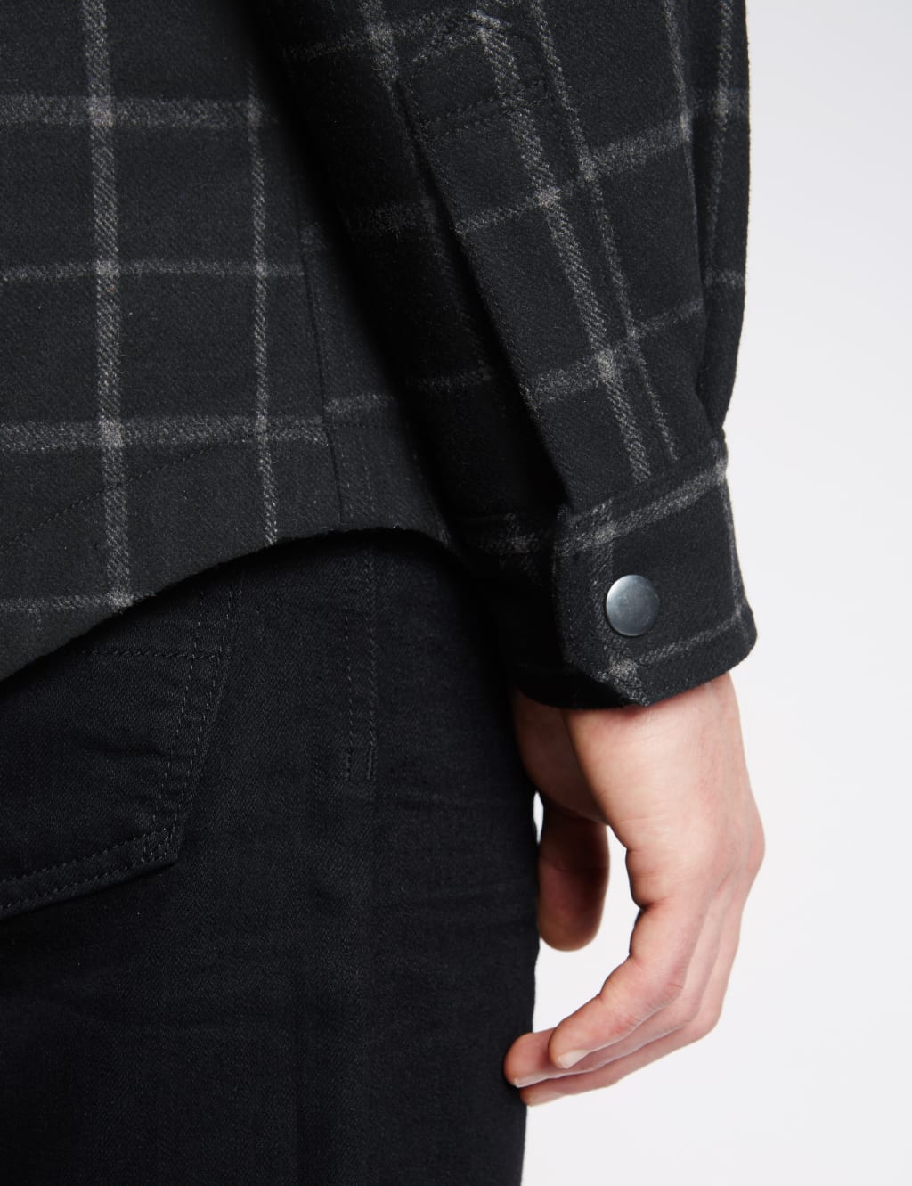 Checked Quilted Shirt with Wool 5 of 6
