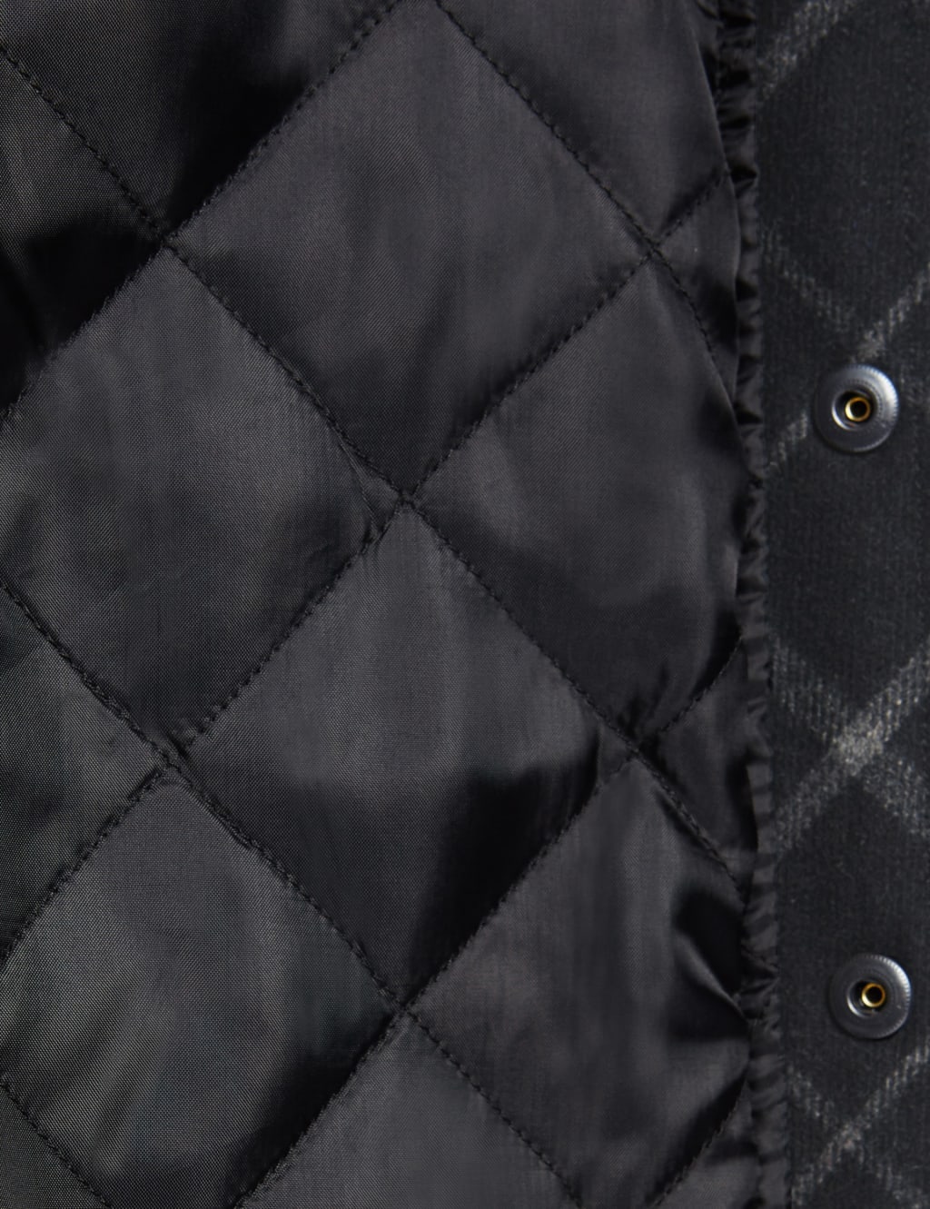 Checked Quilted Shirt with Wool 6 of 6
