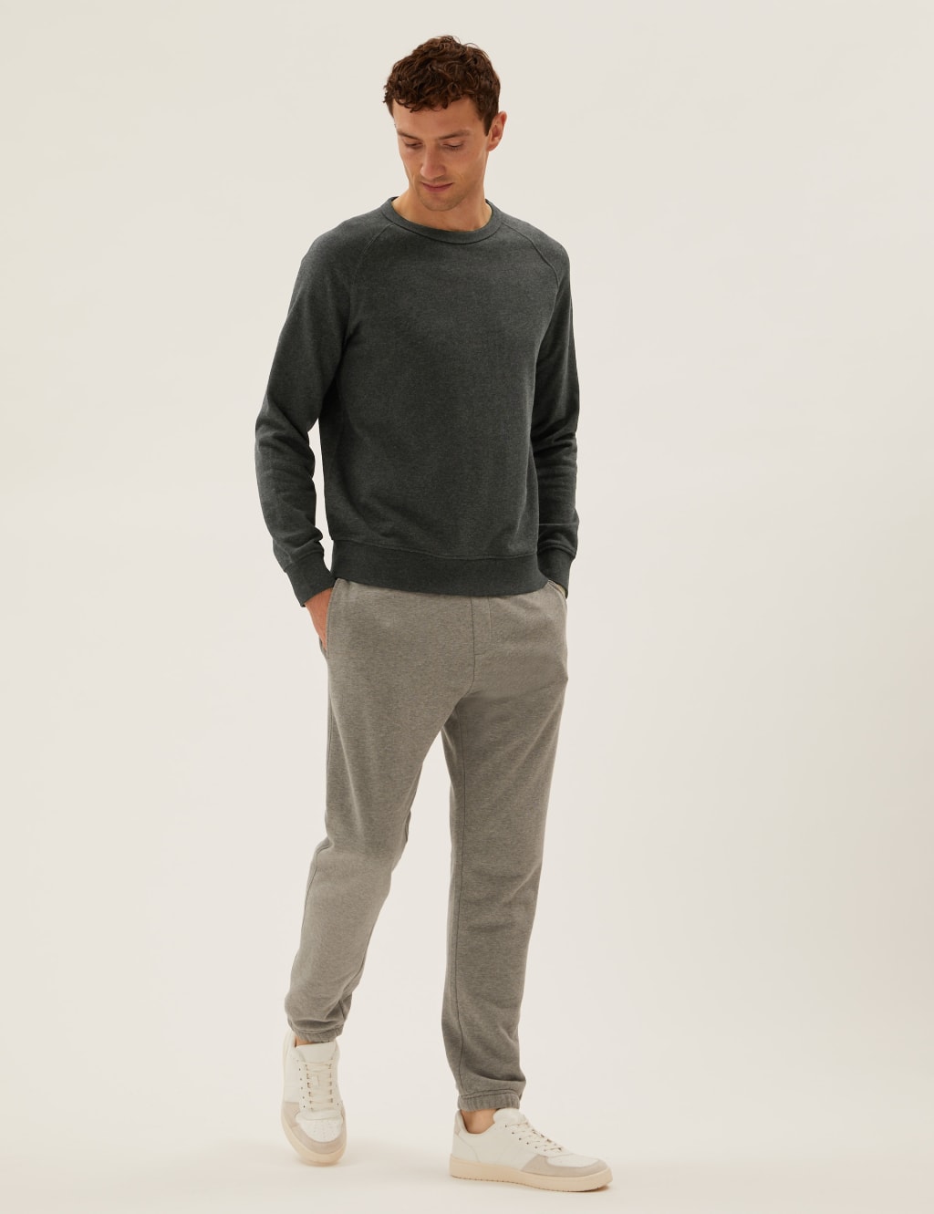 Pure Cotton Raglan Crew Neck Sweatshirt 3 of 5