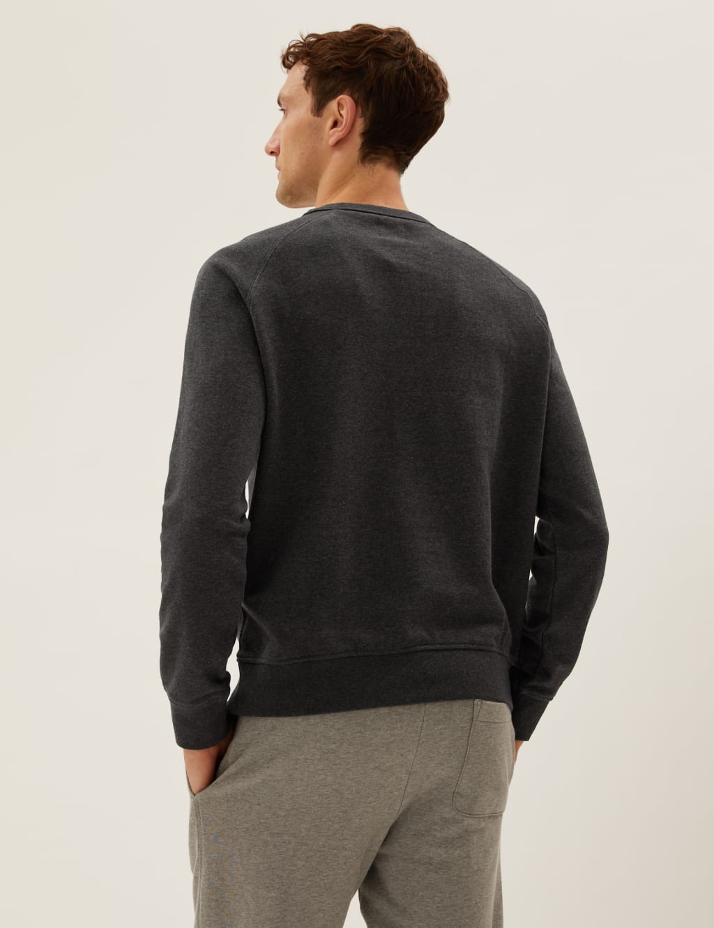 Pure Cotton Raglan Crew Neck Sweatshirt 4 of 5