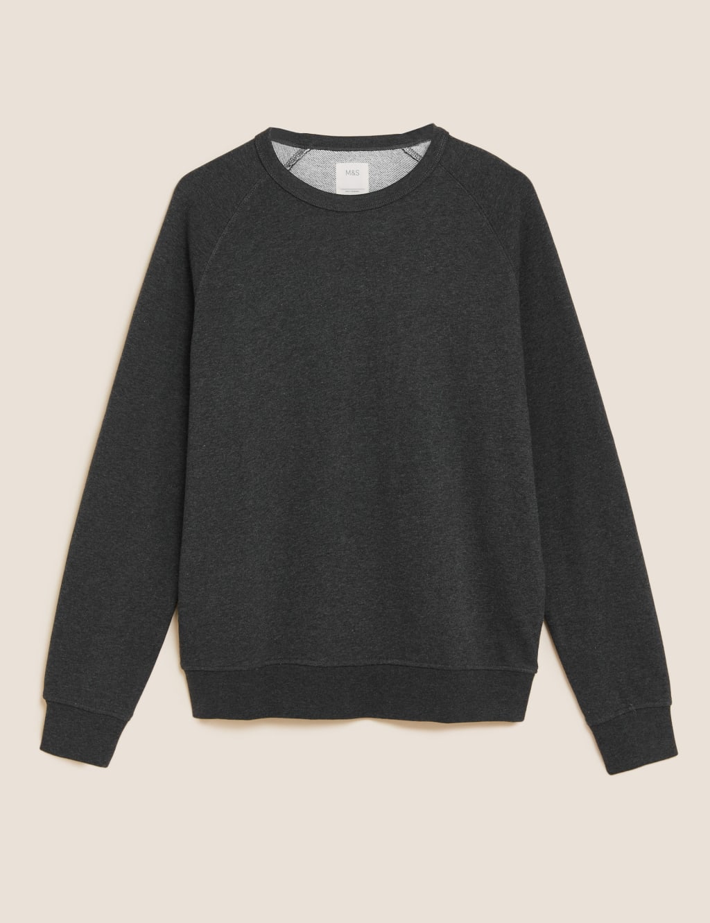 Pure Cotton Raglan Crew Neck Sweatshirt M S Collection M S