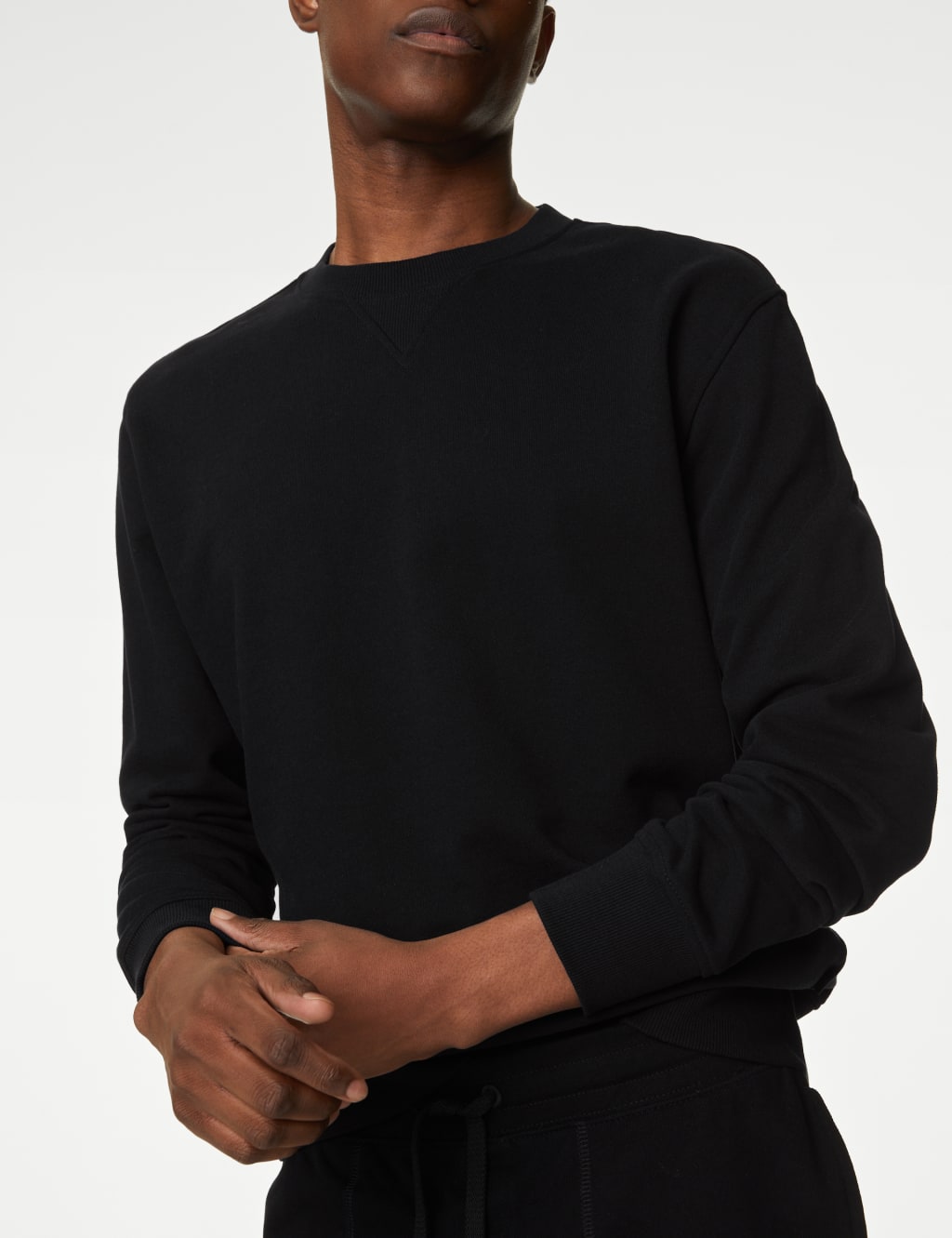 Pure Cotton Crew Neck Sweatshirt