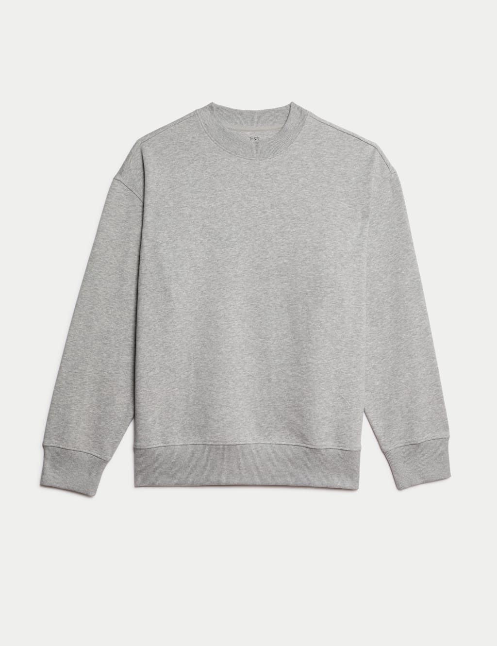 Oversized Cotton Rich Crew Neck Sweatshirt 2 of 5