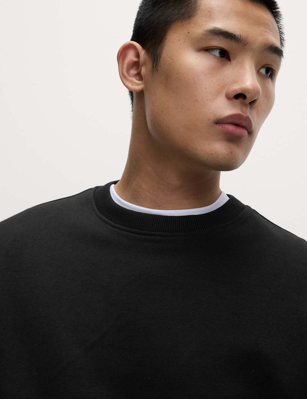 Cotton Rich Relaxed Fit Crew Neck Sweatshirt 4 of 5
