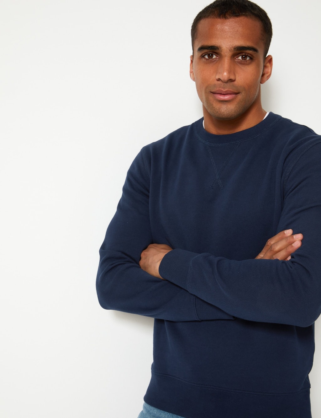 Pure Cotton Crew Neck Sweatshirt 1 of 2