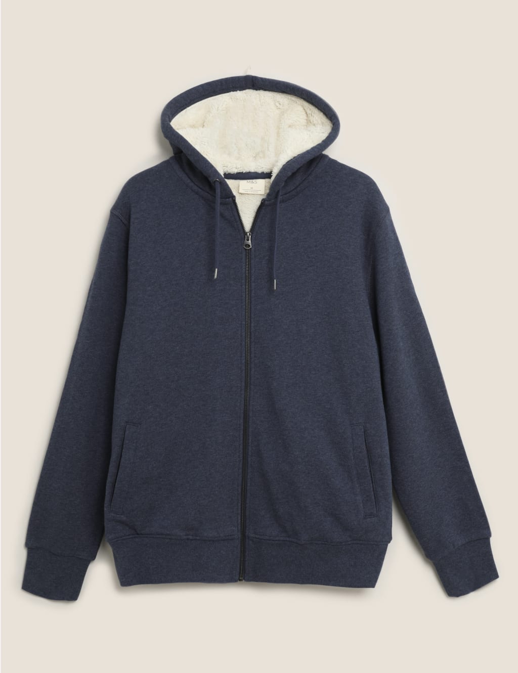 Wool lined zip up hoodie clearance