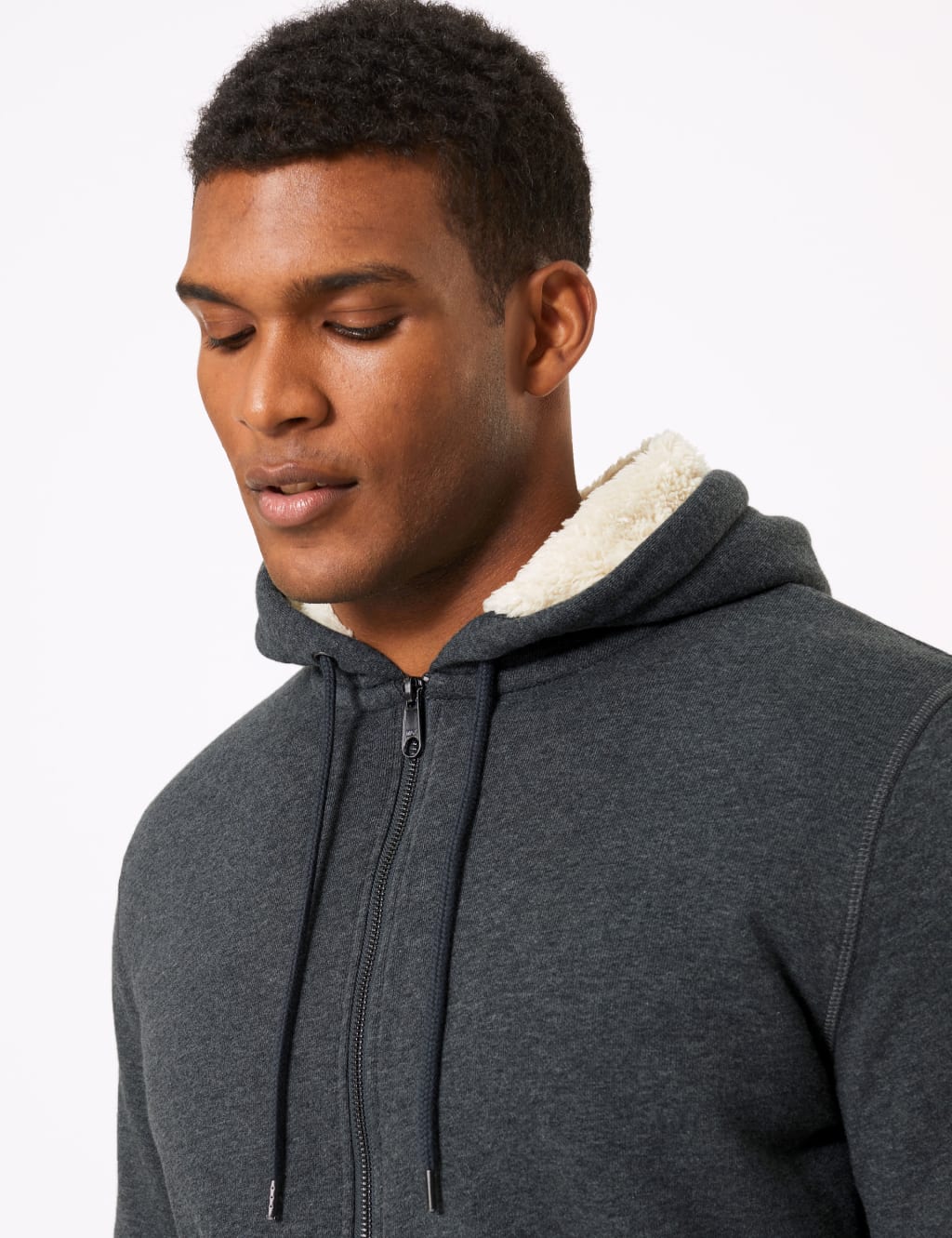 Pile lined hoodie store