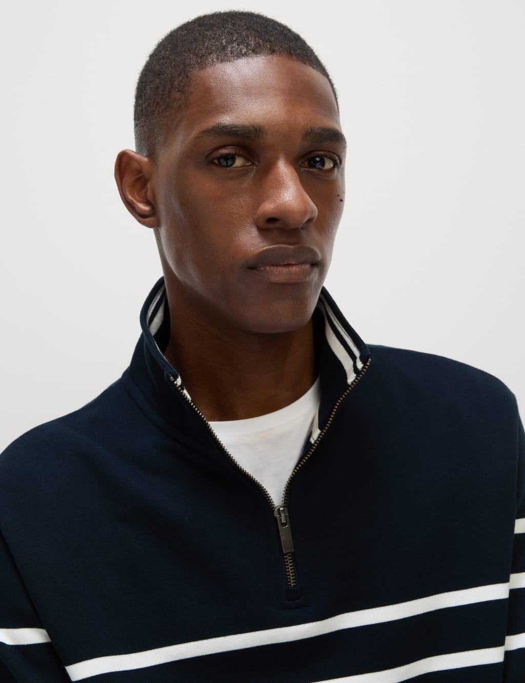 Pure Cotton Striped Sweatshirt 3 of 6