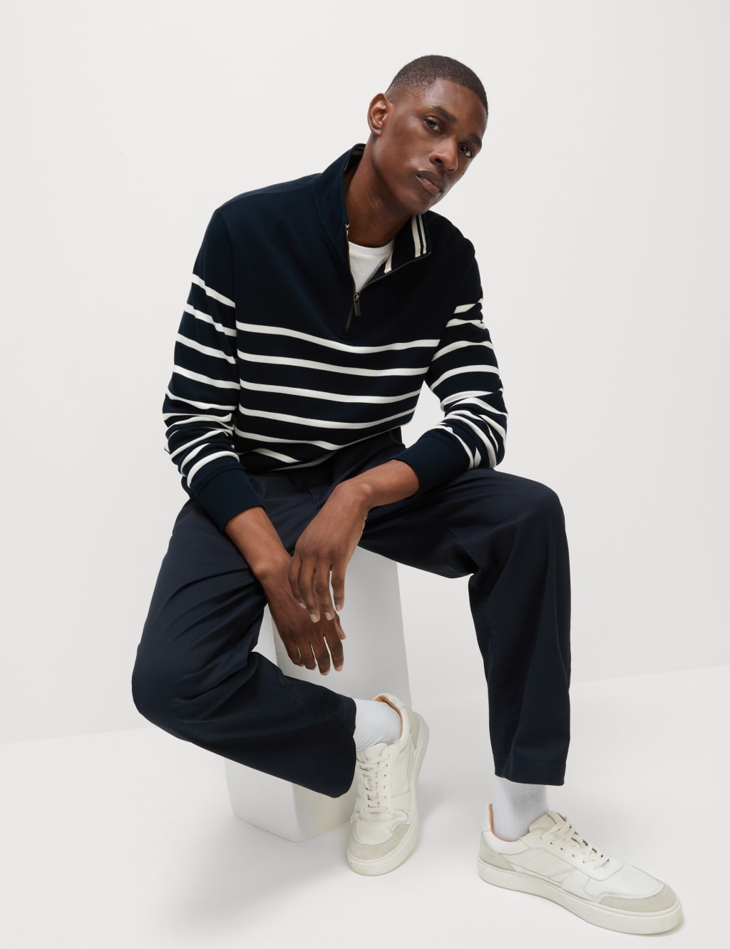 Pure Cotton Striped Sweatshirt 5 of 6