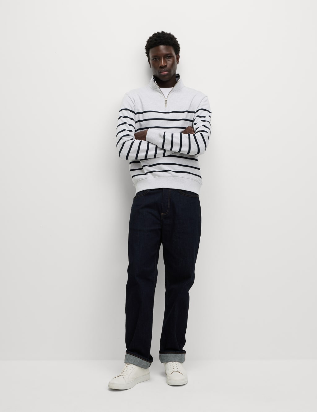 Pure Cotton Striped Sweatshirt 4 of 5