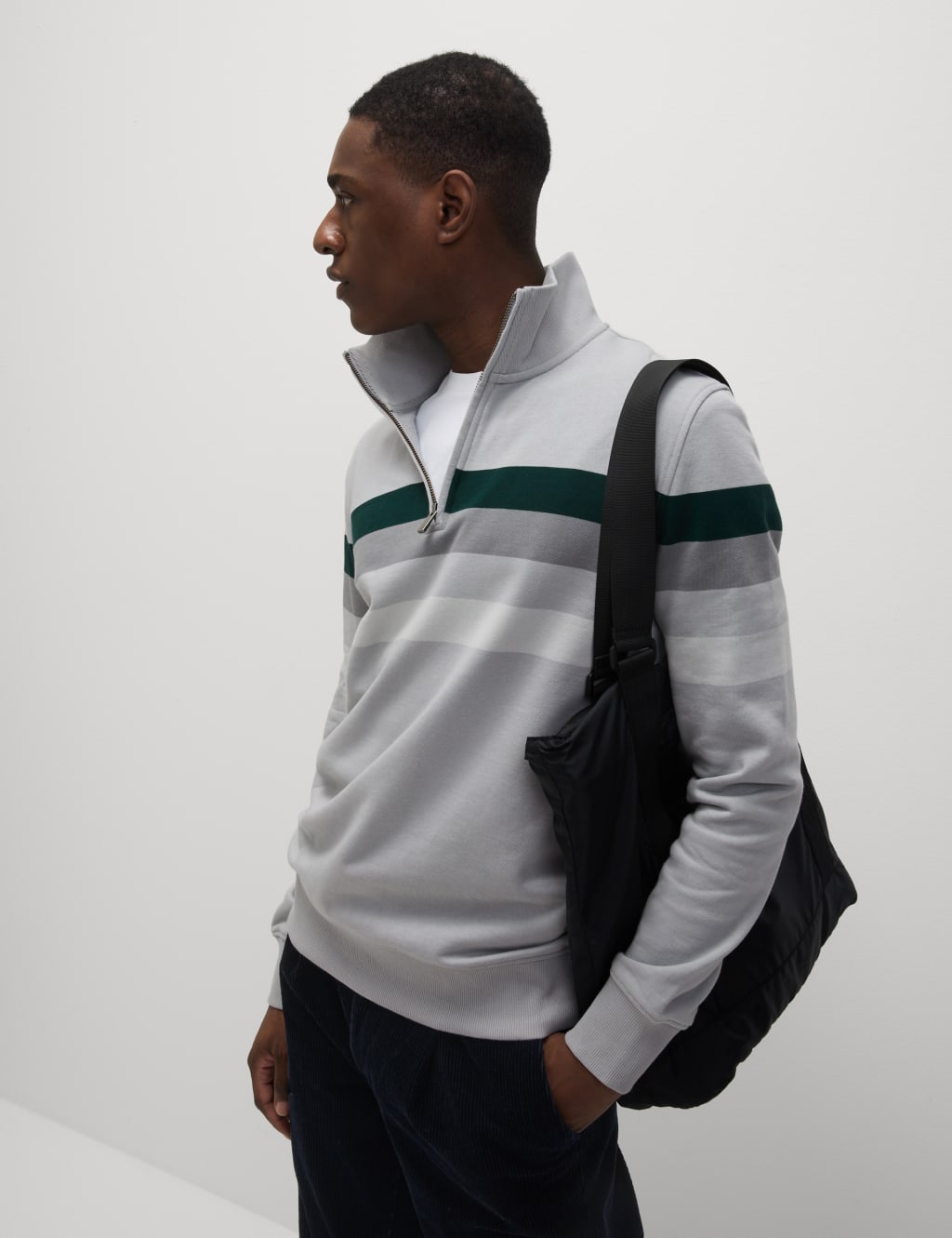 Pure Cotton Half Zip Sweatshirt 6 of 7