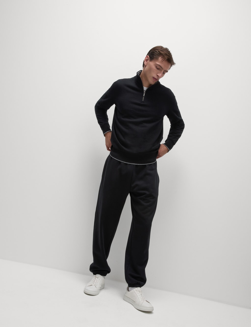 Pure Cotton Half Zip Sweatshirt 3 of 5
