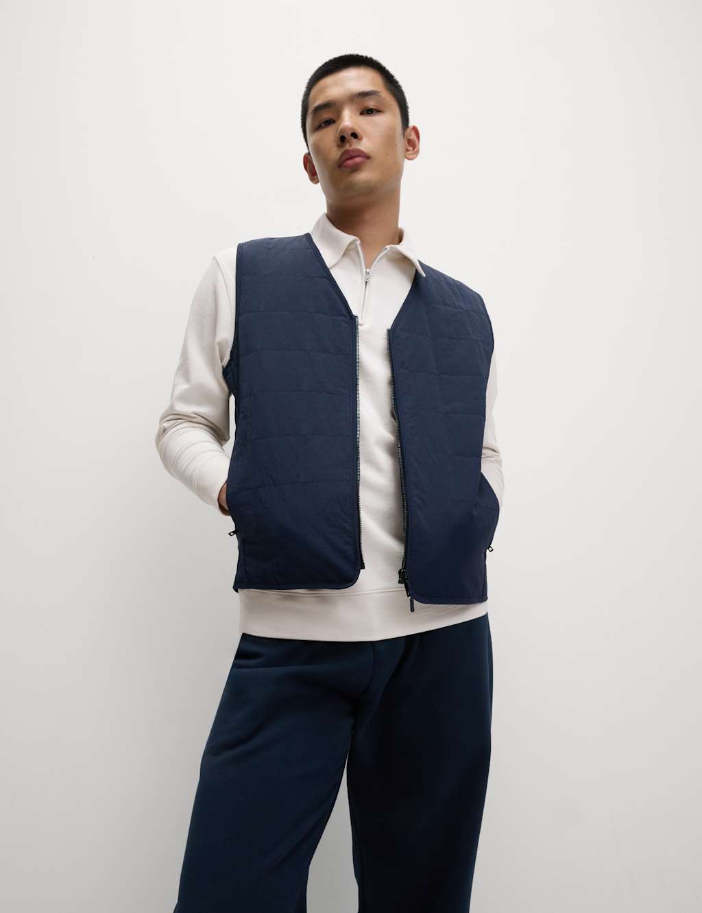Cotton Rich Half Zip Polo Shirt 5 of 6