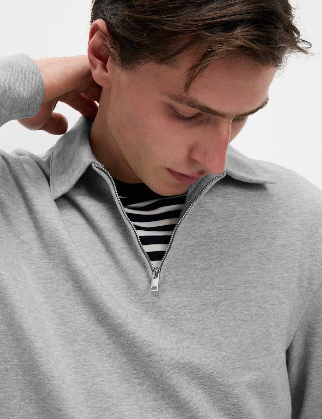 Cotton Rich Half Zip Polo Shirt 3 of 6