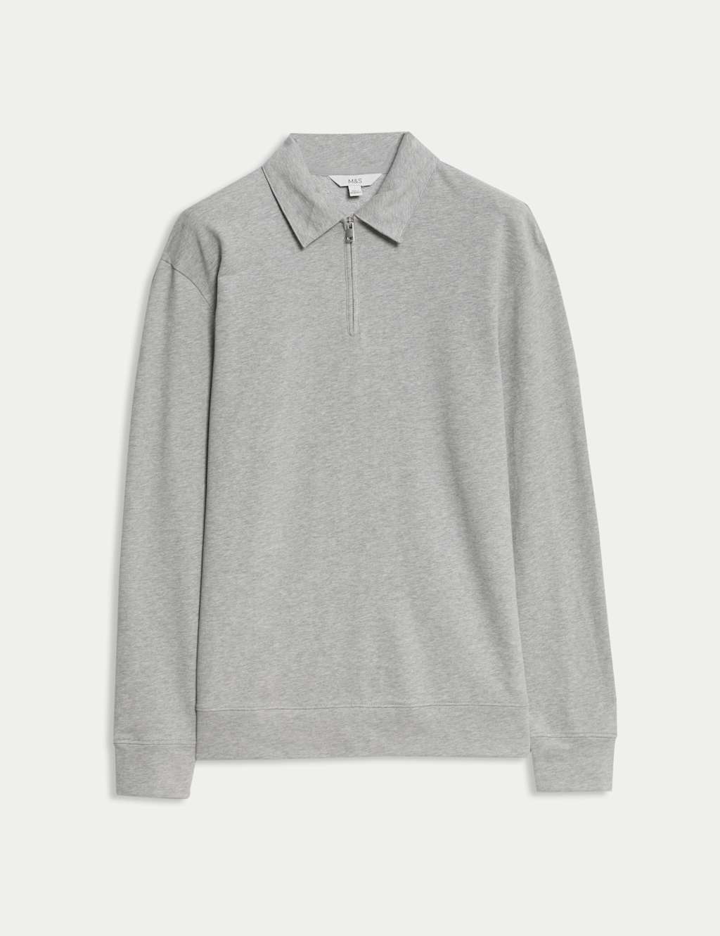 SOPH. | HARD MELTON HALF ZIP L/S POLO(M NAVY):