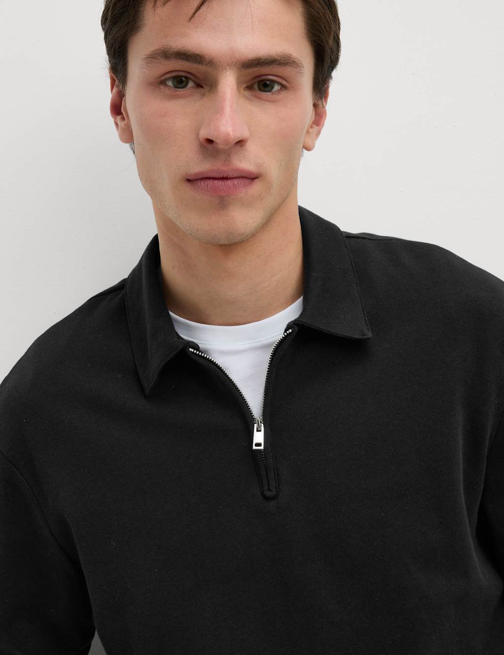 Cotton Rich Half Zip Polo Shirt 5 of 7