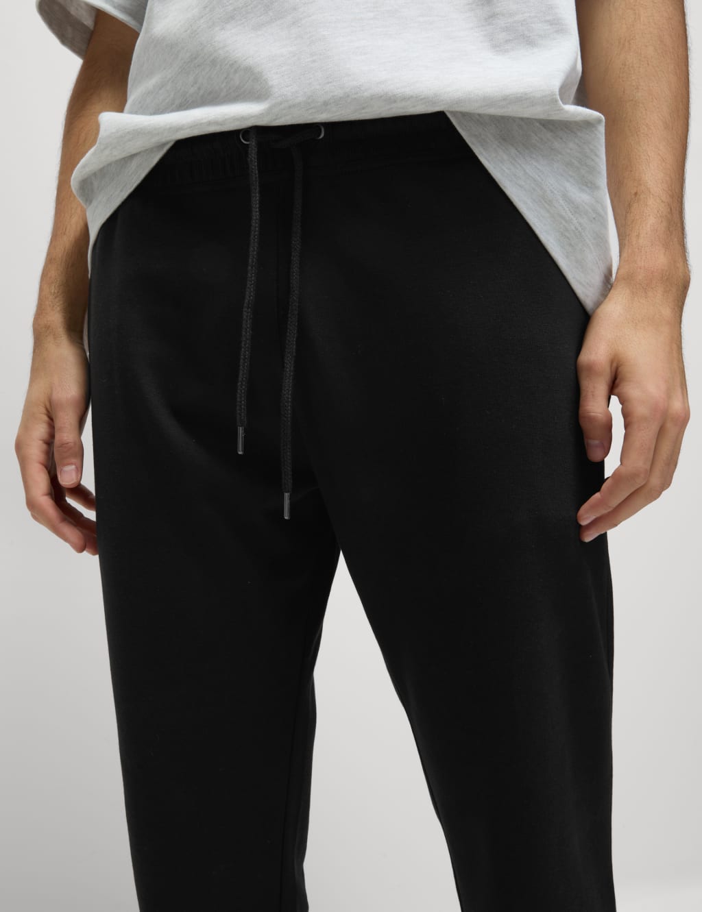 Drawstring Cotton Rich Straight Leg Joggers M S Collection M S