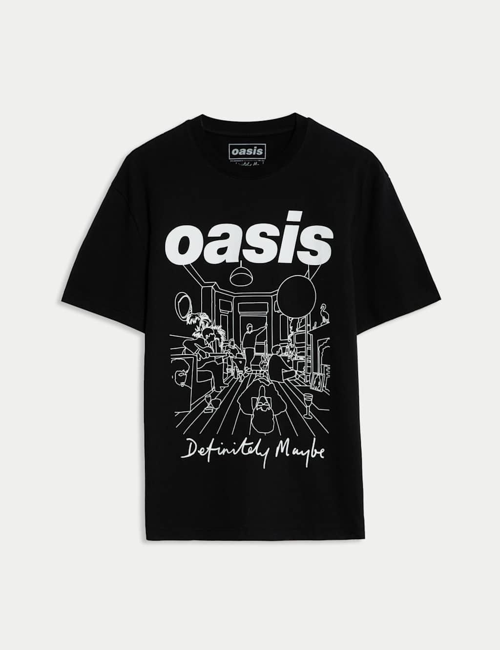 Pure Cotton Oasis Graphic T-Shirt 2 of 5