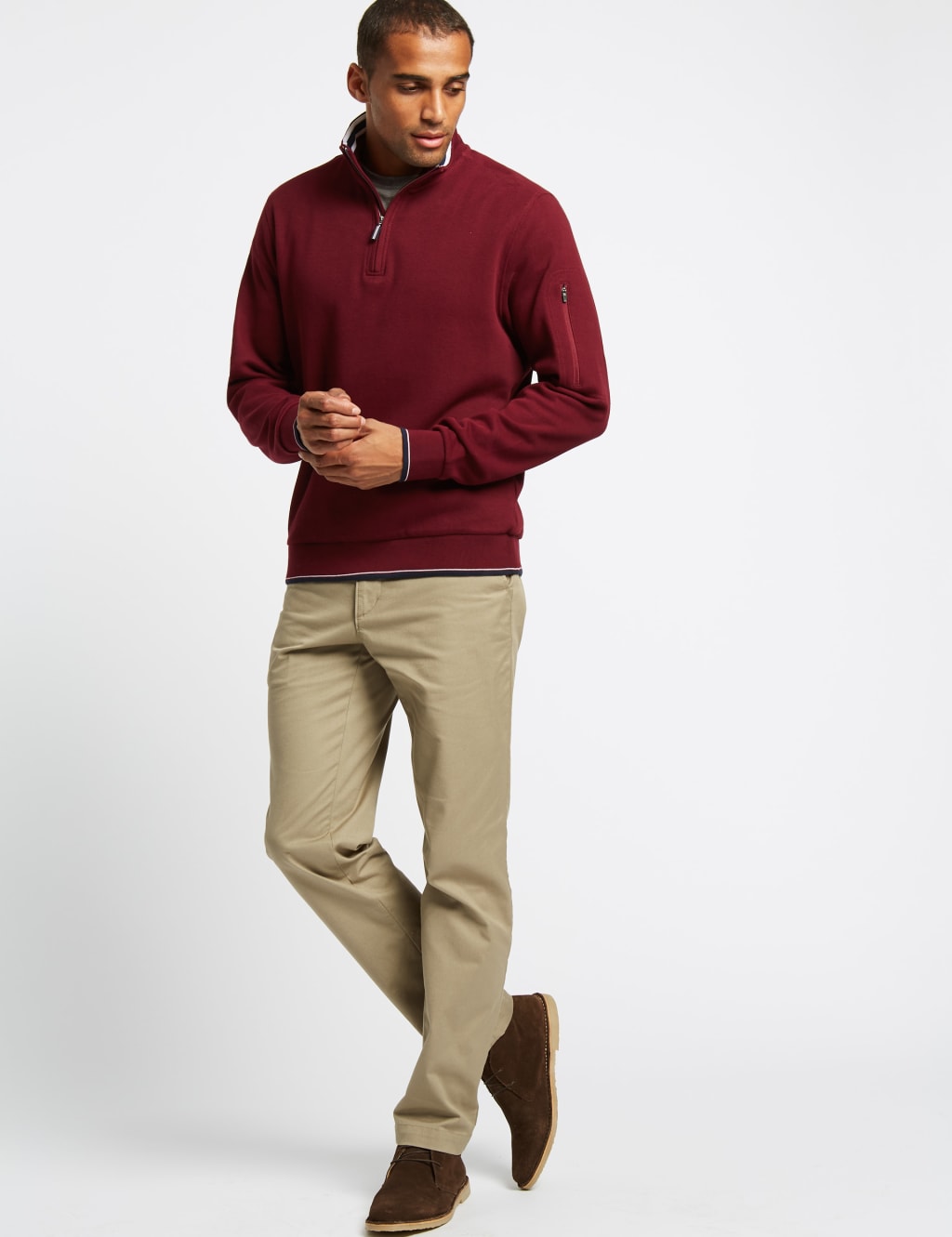 Pure Cotton Half Zip Top 3 of 5