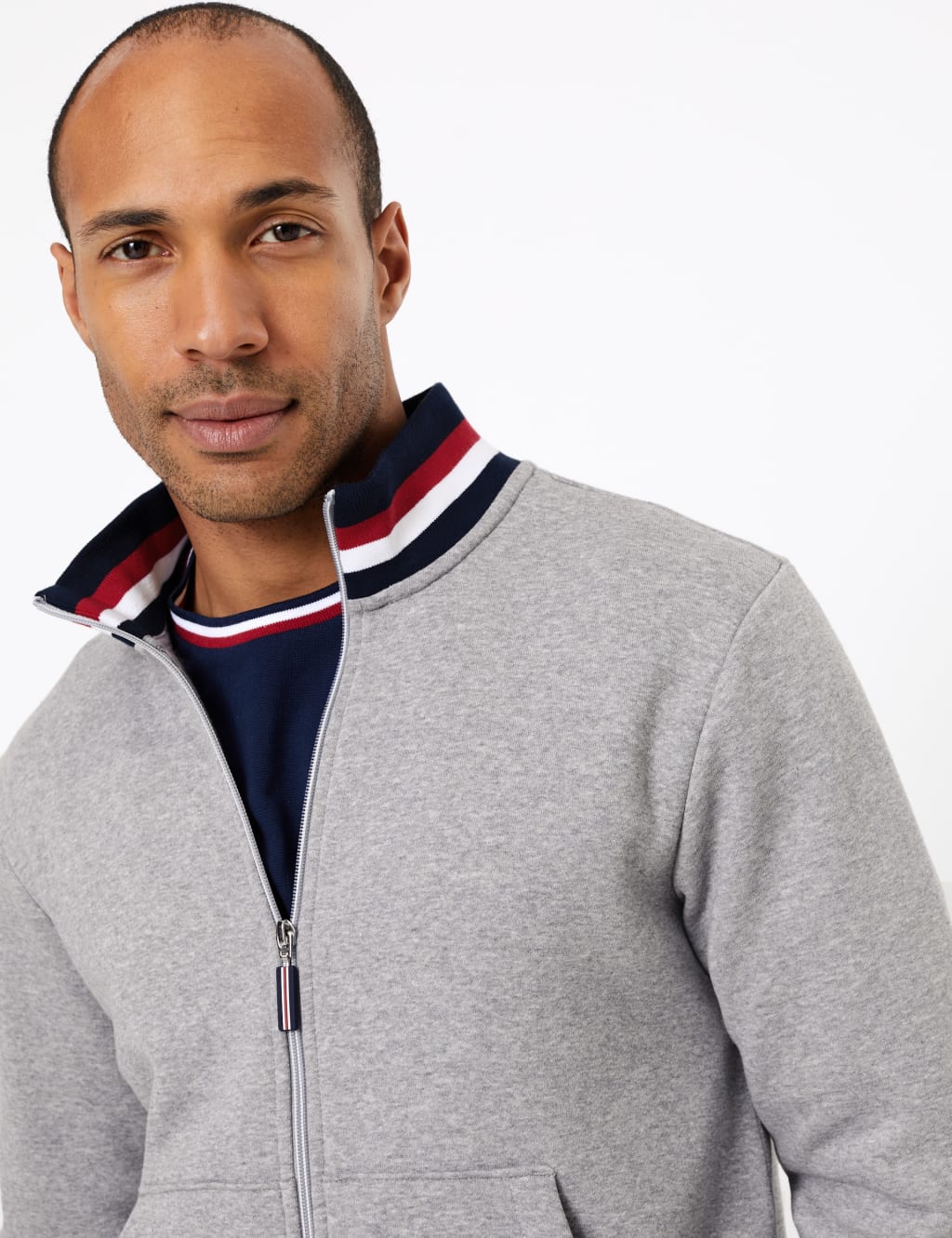 Cotton Rich Zip Through Sweatshirt 3 of 4