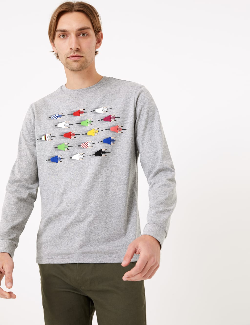 Racing Bikes Design Long Sleeve T-Shirt 1 of 4