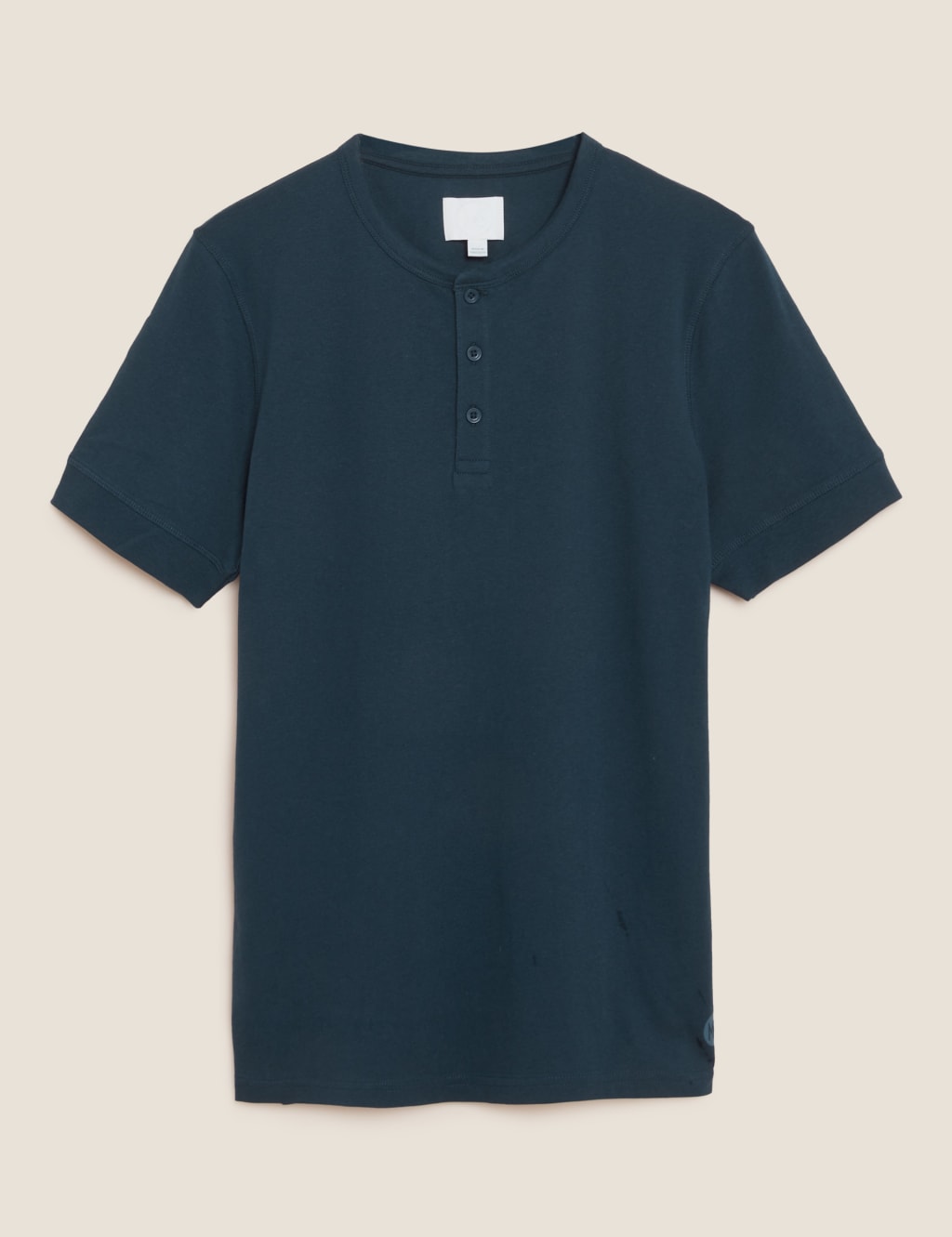 Pure Cotton Henley T-Shirt 2 of 7