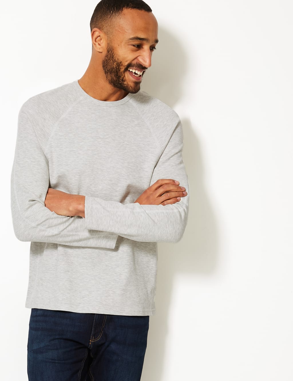 Cotton Rich Long Sleeve T Shirt 1 of 4