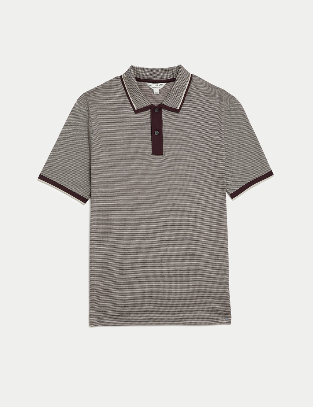 Pure Cotton Jacquard Polo Shirt | Autograph | M&S