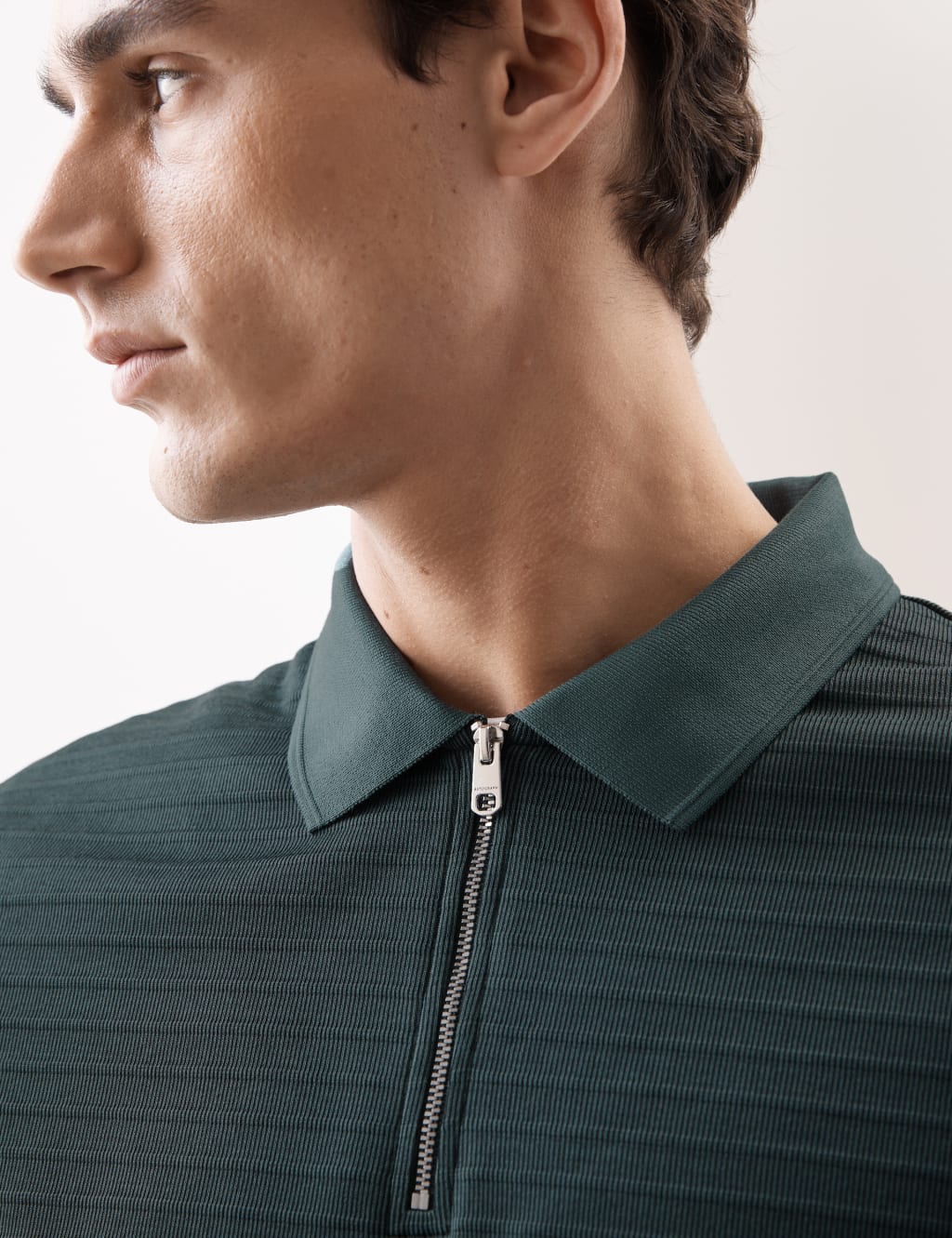 Abstract Textured Zip Up Polo | Supreme 22ss