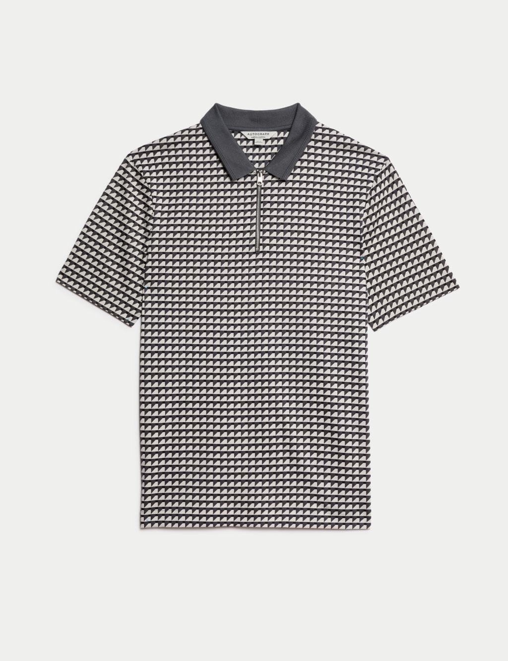 Pure Supima® Cotton Geometric Polo Shirt 2 of 6