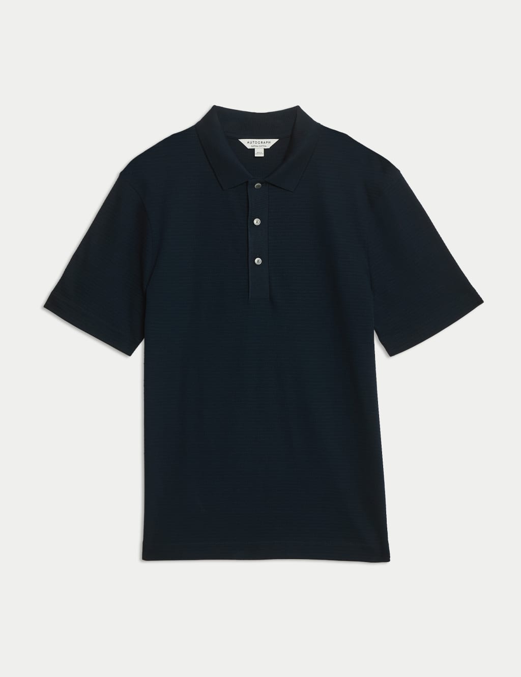 Pure Supima® Cotton Textured Polo Shirt 2 of 7