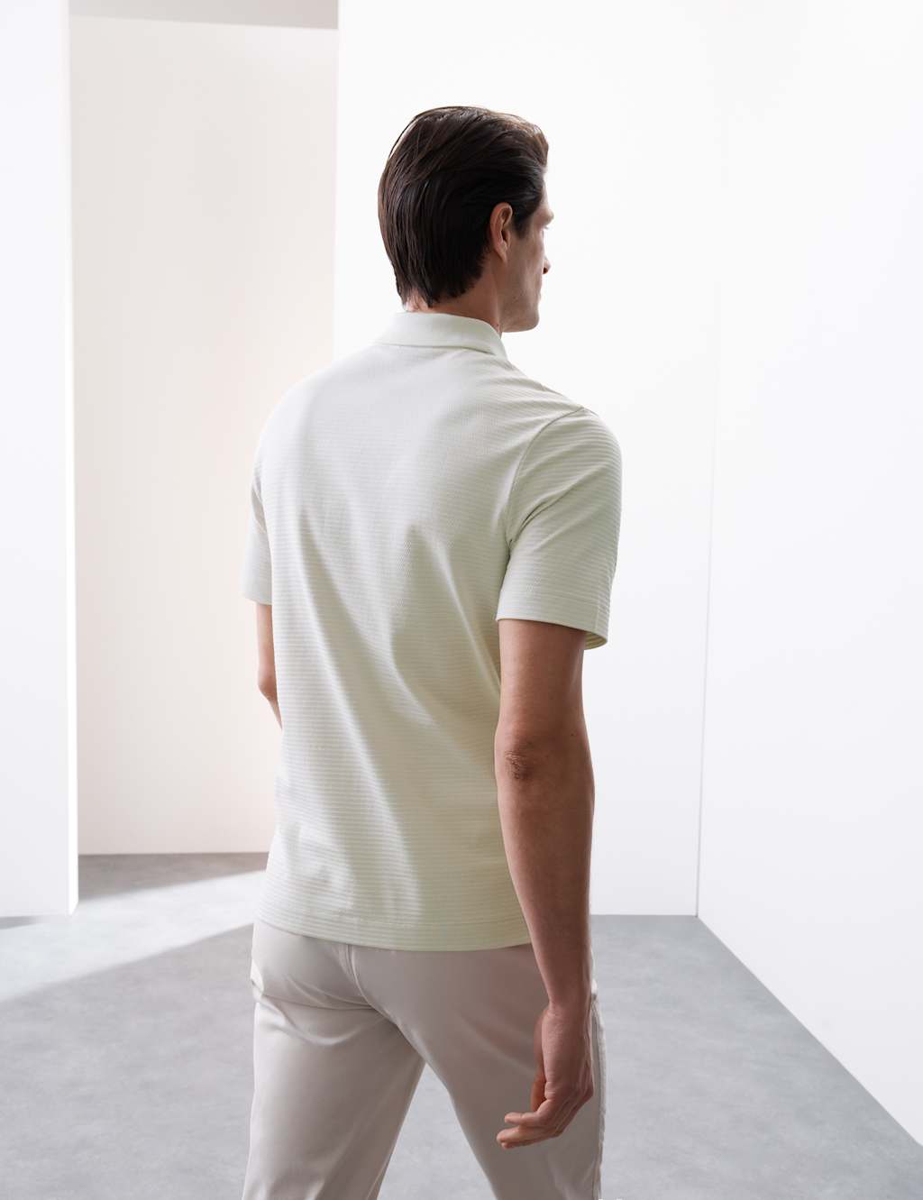 Pure Supima® Cotton Textured Polo Shirt 5 of 6
