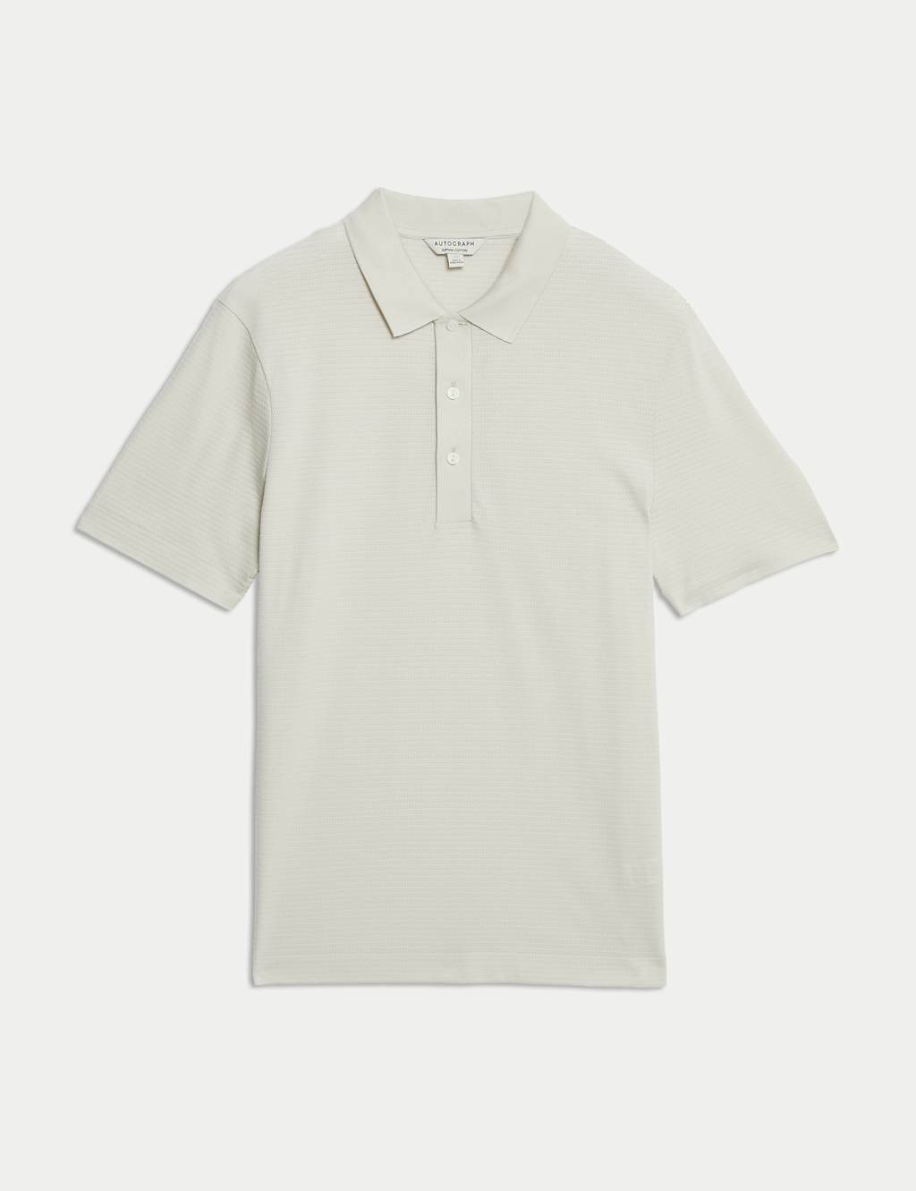 Pure Supima® Cotton Textured Polo Shirt 2 of 6