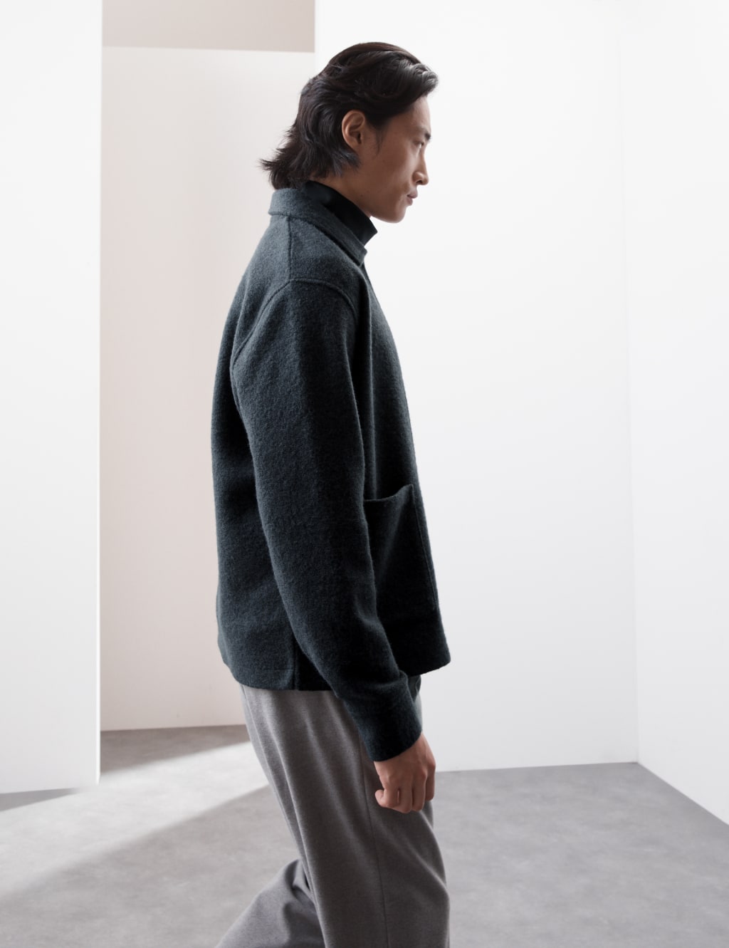 Wool fleece sweater sales