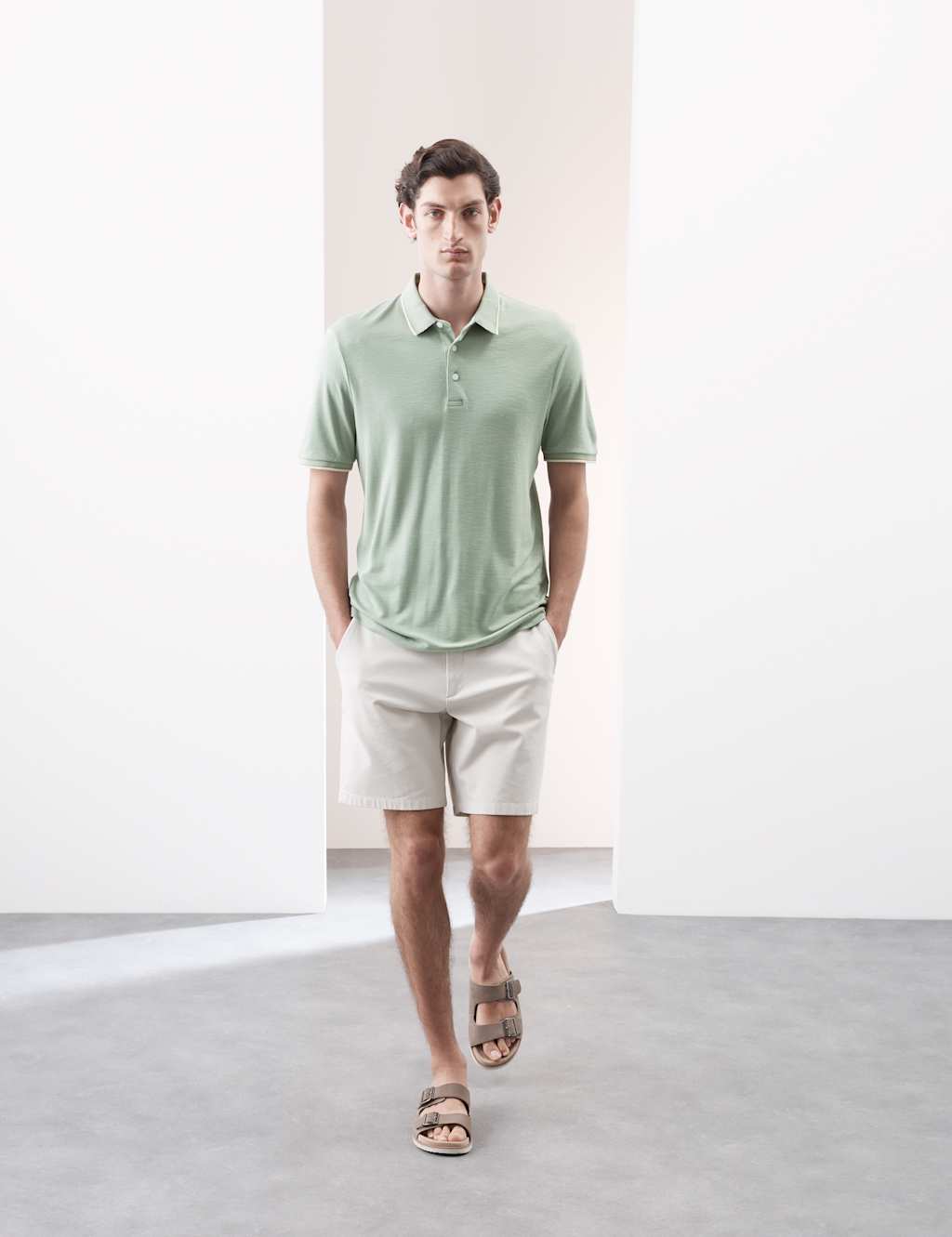 Linen Blend Polo Shirt 3 of 5