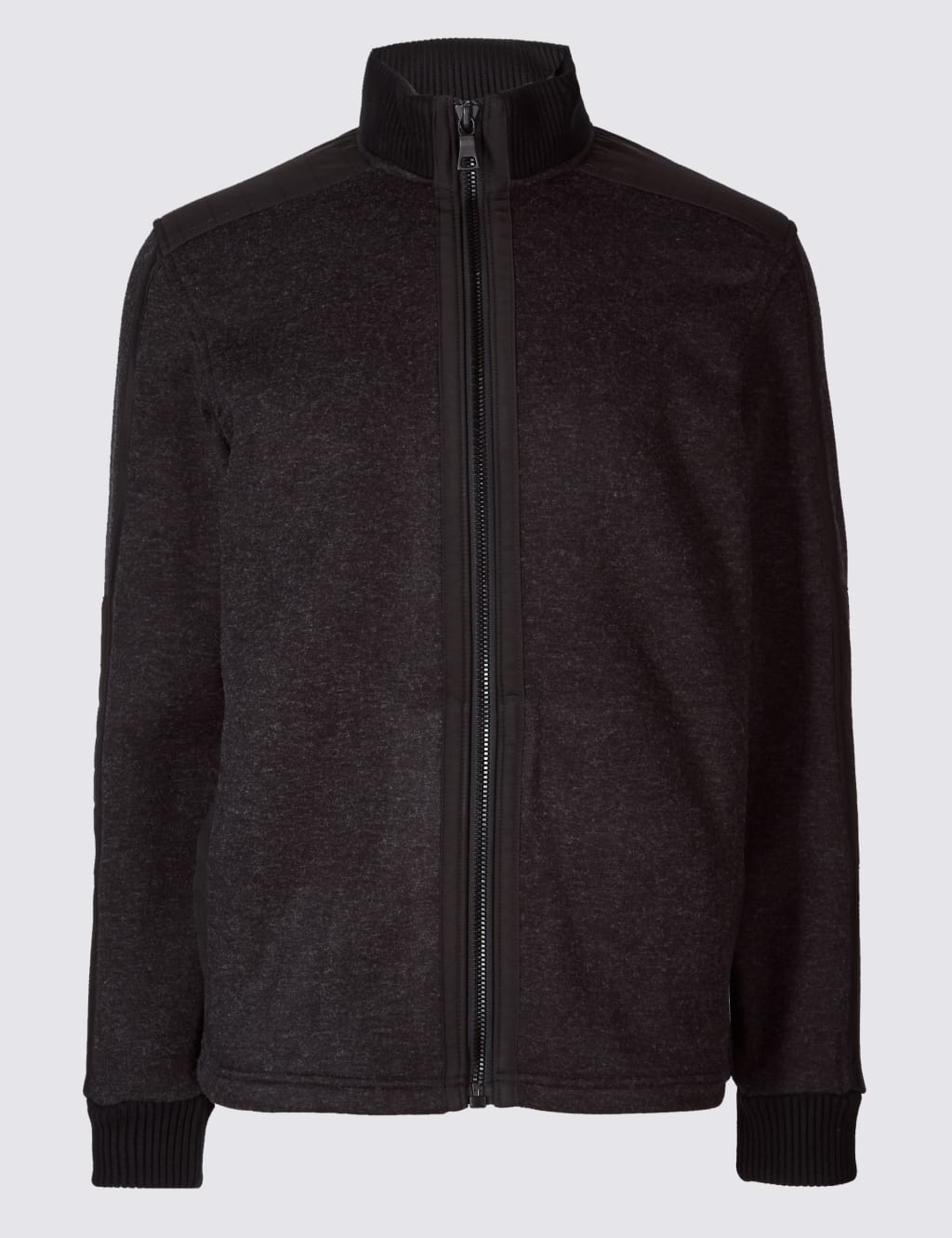 Textured Zipped Through Fleece Jacket 2 of 5