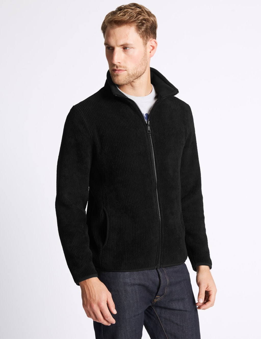 Fleece jacket m&s new arrivals
