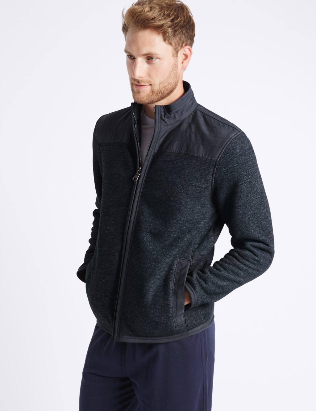 Fleece jacket m&s hot sale