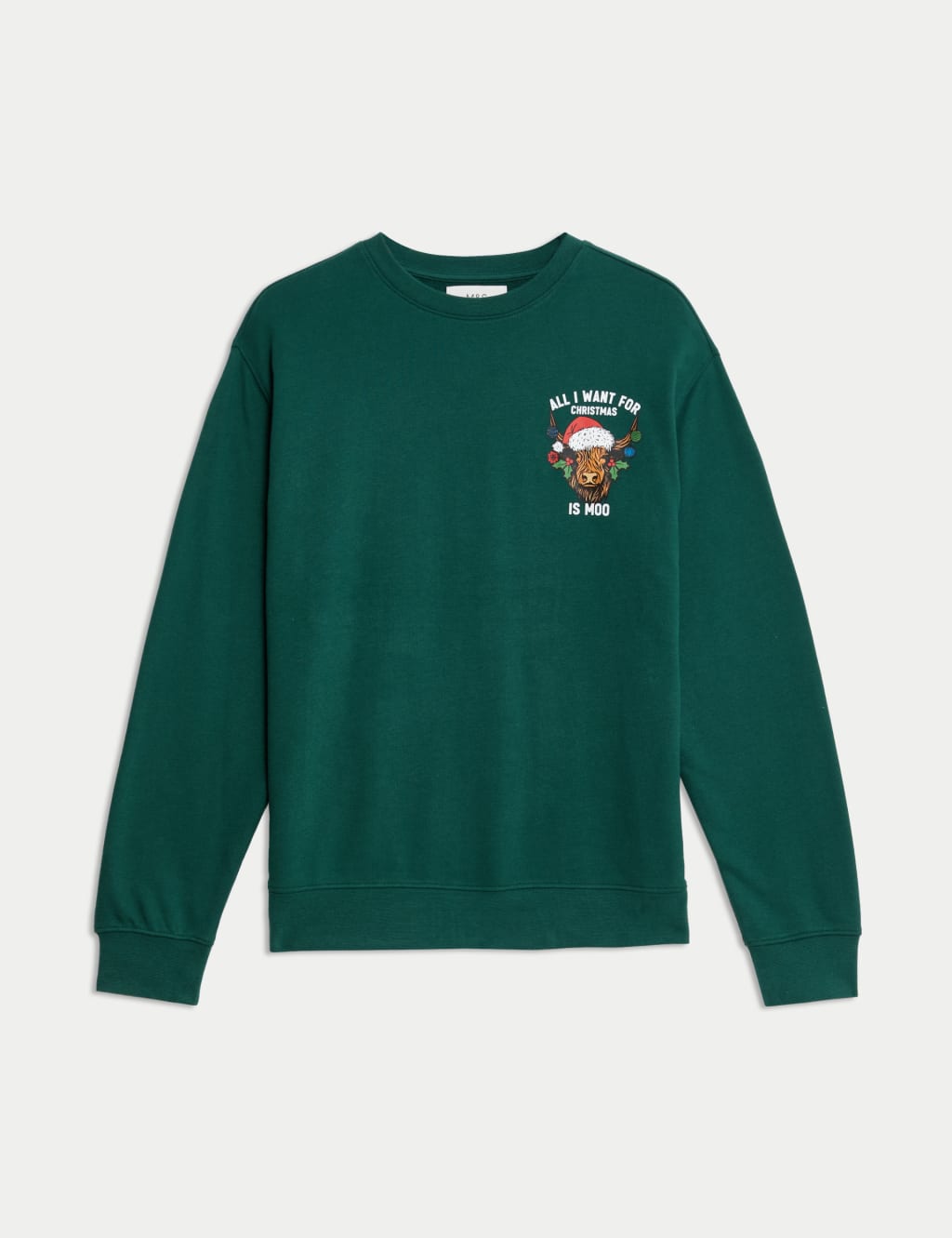 Pure Cotton All I Want For Christmas Sweatshirt M S Collection M S