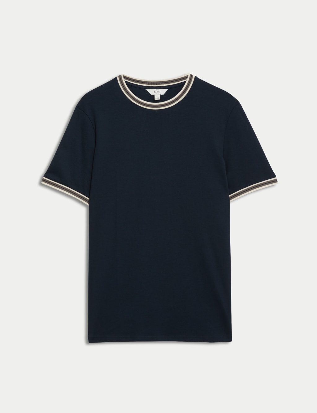 Pure Cotton Tipped T Shirt