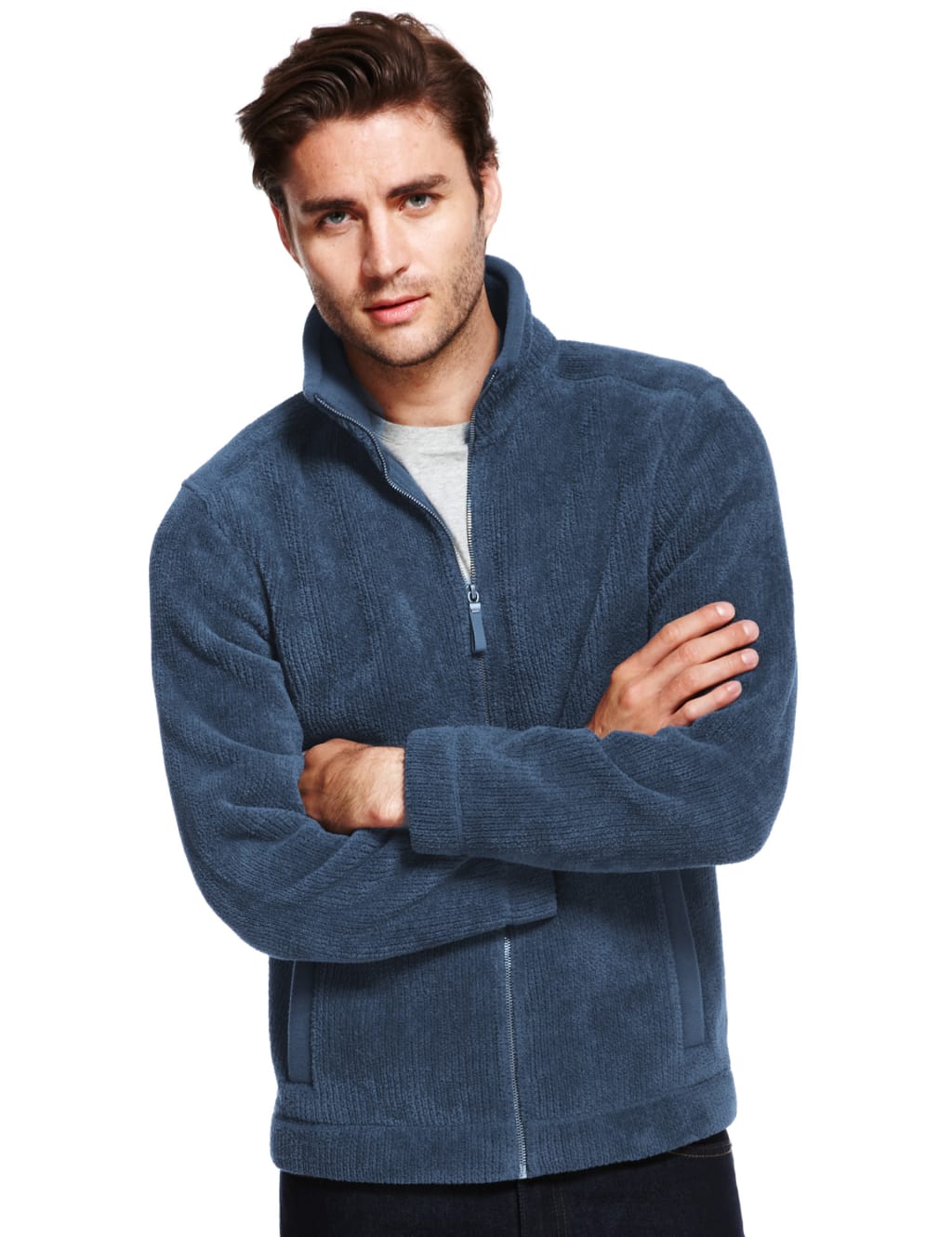 Chenille Thermal Fleece Top M S Collection M S