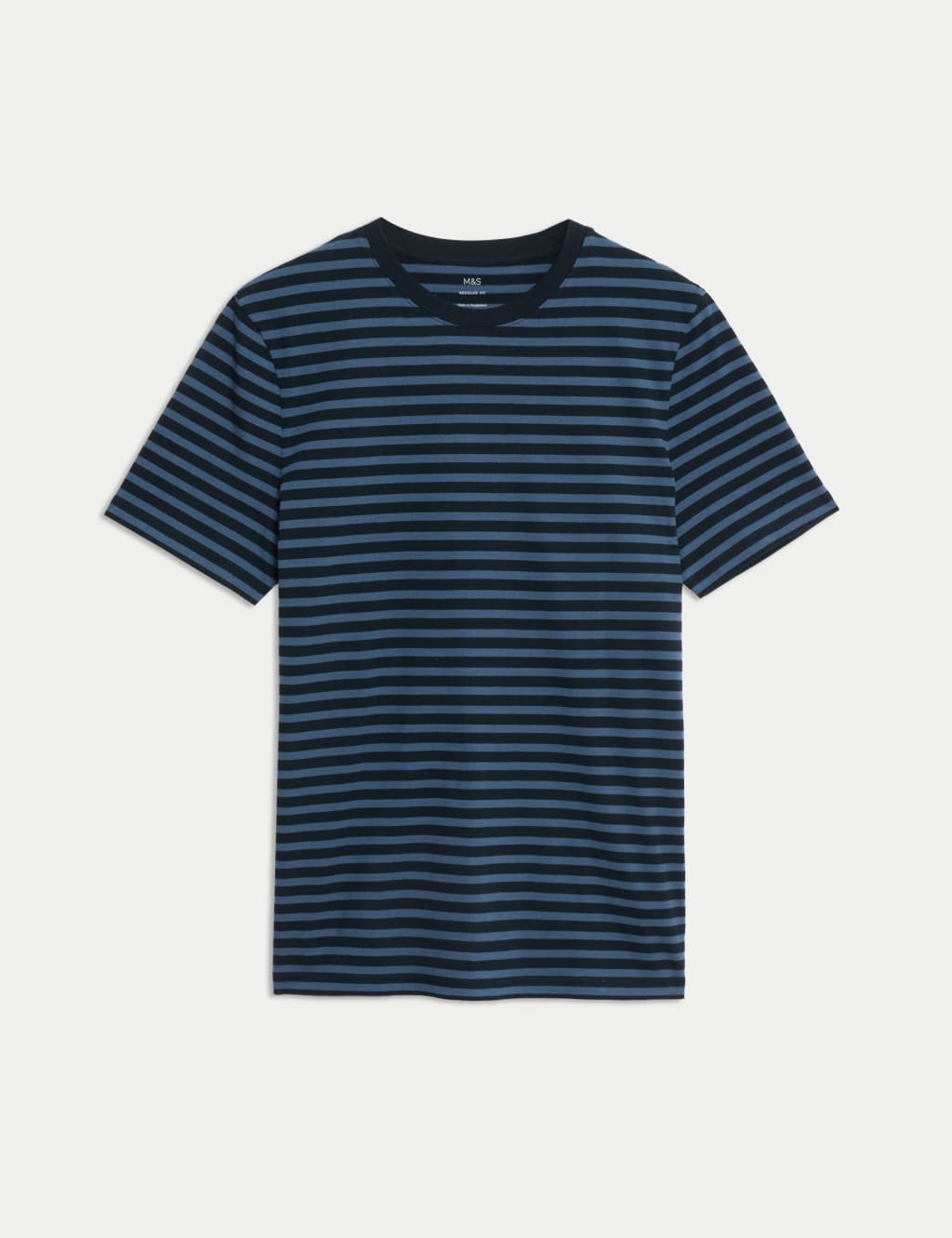 Regular Fit Crew Neck Striped T Shirt M S Collection M S