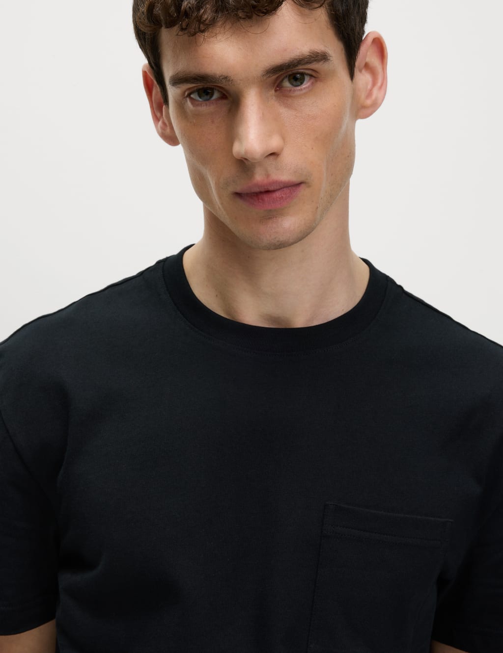Pure Cotton Midweight Pocket T-shirt 3 of 5