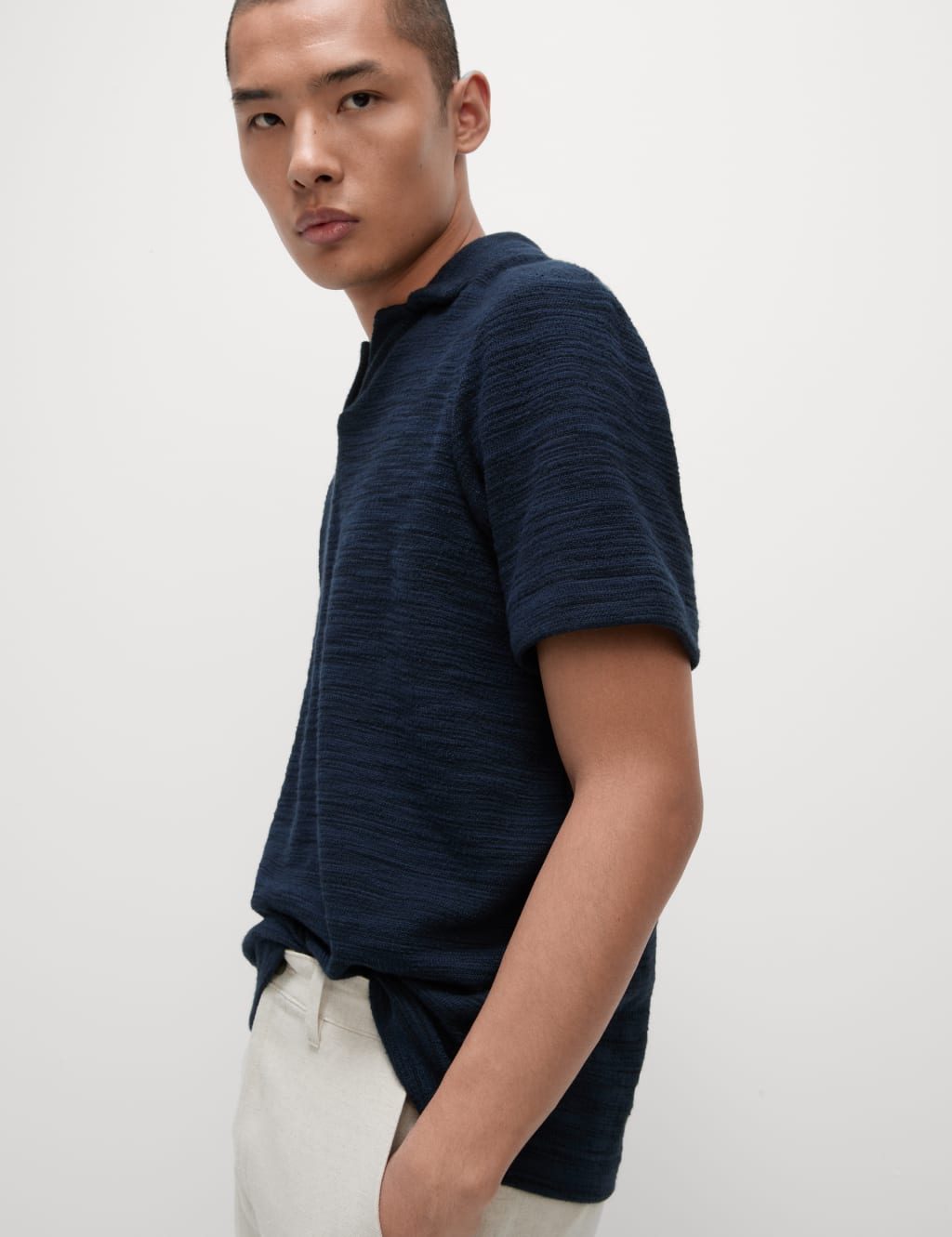 Cotton Rich Textured Polo Shirt 5 of 5
